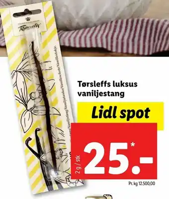 Let-Køb Tørsleffs luksus vaniljestang tilbud