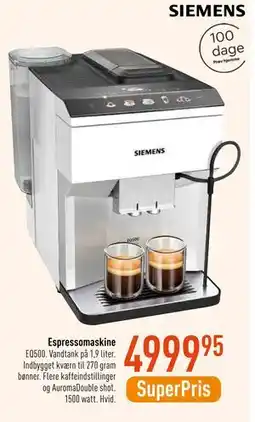 Imerco Espressomaskine, DKK 4999.95 tilbud