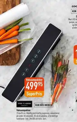 Imerco Vakuumpakker, DKK 499.95 tilbud