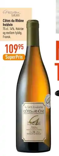 Imerco Côtes du Rhône hvidvin, DKK 109.95 tilbud
