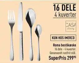 Imerco Roma bestikæske, DKK 299.95 tilbud