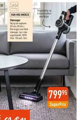 Imerco Støvsuger, DKK 799.95 tilbud