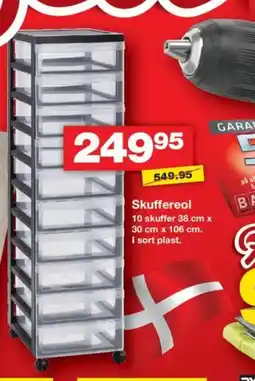 Bauhaus Skuffereol tilbud