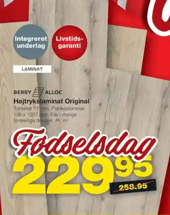Bauhaus BERRY ALLOC Højtrykslaminat Original tilbud