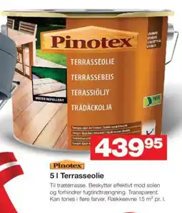 Bauhaus Pinotex 5 | Terrasseolie tilbud