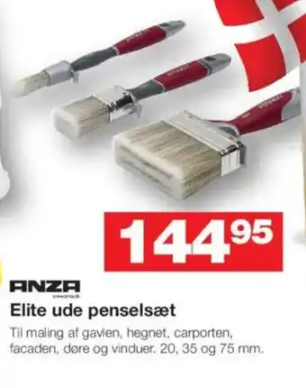 Bauhaus ANZA Elite ude penselsæt tilbud