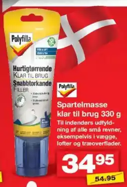 Bauhaus Polyfilla Spartelmasse klar til brug tilbud