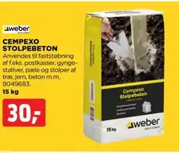 jem & fix CEMPEXO STOLPEBETON, DKK 30 tilbud