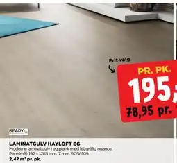 jem & fix LAMINATGULV HAYLOFT EG, DKK 195 tilbud