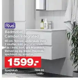Bauhaus Riva Badmøbel Camden Integrated tilbud