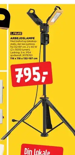 jem & fix ARBEJDSLAMPE, DKK 795 tilbud