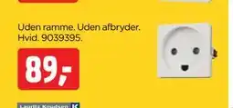 jem & fix FUGA STIKKONTAKTER MED JORD, DKK 89 tilbud