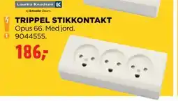 jem & fix TRIPPEL STIKKONTAKT, DKK 186 tilbud