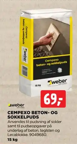 jem & fix CEMPEXO BETON- OG SOKKELPUDS, DKK 69 tilbud