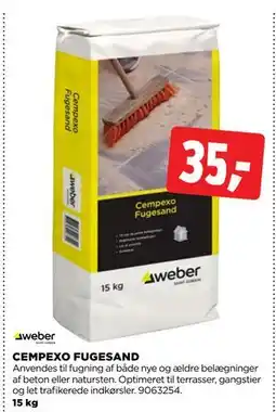 jem & fix CEMPEXO FUGESAND, DKK 35 tilbud