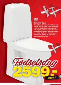 Bauhaus Ifö Geberit Group Toilet Ifö Spira tilbud
