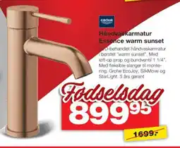 Bauhaus GROHE Håndvaskarmatur Essence warm sunset tilbud