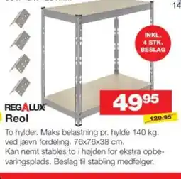 Bauhaus REGALUX Reol tilbud