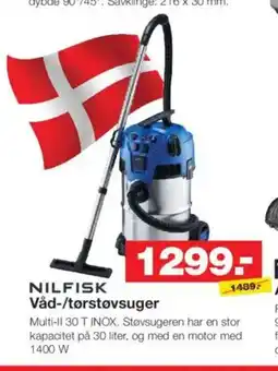 Bauhaus NILFISK Våd-/tørstøvsuger tilbud