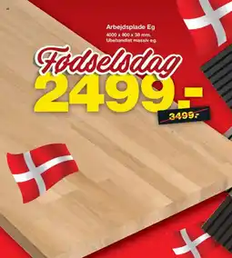 Bauhaus Arbejdsplade Eg tilbud