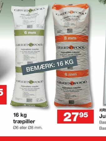 Bauhaus 16 kg træpiller tilbud