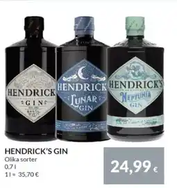 Nielsen's Discount HENDRICK'S GIN tilbud