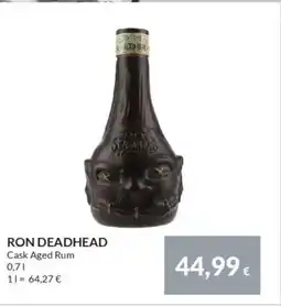 Nielsen's Discount RON DEADHEAD Cask Aged Rum tilbud