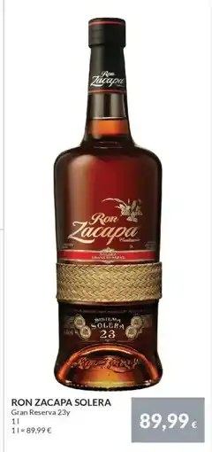 Nielsen's Discount RON ZACAPA SOLERA tilbud