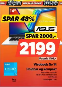 Power ASUS Vivobook Go 14 Holdbar og kompakt tilbud