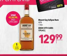 Citti Mount Gay Eclipse Rum, DKK 179.43, Medlemspris tilbud