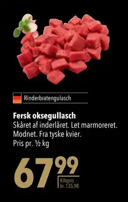 Citti Fersk oksegullasch, DKK 67.99 tilbud