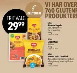 Citti Schär Glutenfri bagels, DKK 29.99 tilbud