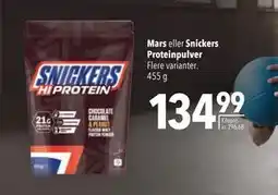 Citti Mars eller Snickers Proteinpulver, DKK 134.99 tilbud