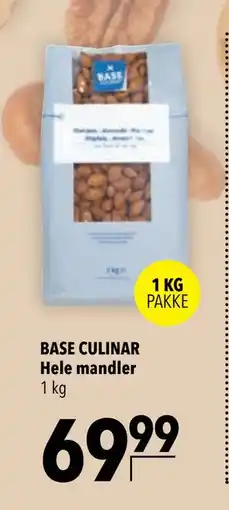 Citti BASE CULINAR Hele mandler, DKK 69.99 tilbud