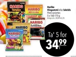 Citti Haribo Vingummi eller lakrids, DKK 34.99 tilbud
