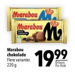 Citti Marabou chokolade, DKK 19.99 tilbud