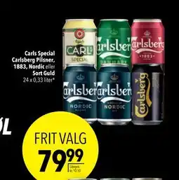 Citti Carls Special Carlsberg Pilsner, 1883, Nordic eller Sort Guld, DKK 79.99 tilbud