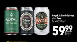 Citti Royal, Albani Odense eller Faxe, DKK 59.99 tilbud