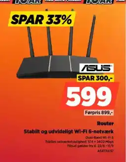 Power Router Stabilt og udvideligt Wi-Fi 6-netværk tilbud