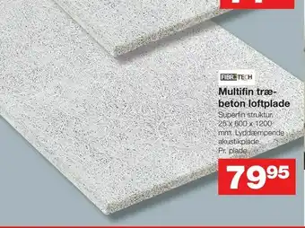 Bauhaus Multifin træ beton loftplade tilbud