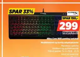 Power Alloy Core RGB gaming tastatur Mediakontrol og hurtig adgangstaster tilbud