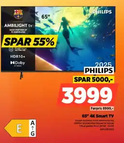 Power PHILIPS 65" 4K Smart TV tilbud