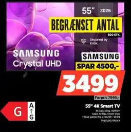 Power SAMSUNG 55" 4K Smart TV tilbud