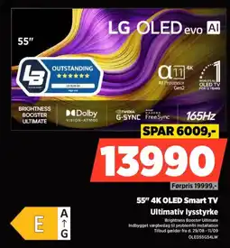 Power LG OLED evo Al 55" 4K OLED Smart TV tilbud