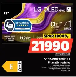 Power LG OLED GS 77" 4K OLED Smart TV Ultimativ lysstyrke tilbud