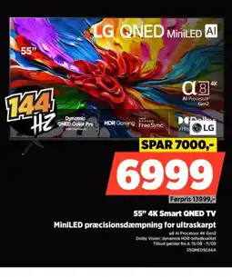 Power LG 55" 4K Smart QNED MiniLED præcisionsdæmpning for ultraskarpt tilbud
