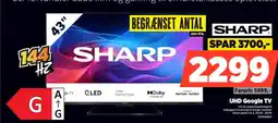 Power SHARP UHD Google TV tilbud