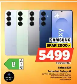 Power SAMSUNG Galaxy S25 Forbedret Galaxy Al tilbud