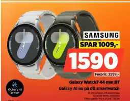 Power SAMSUNG Galaxy Watch7 44 mm BT Galaxy Al nu på dit smartwatch tilbud