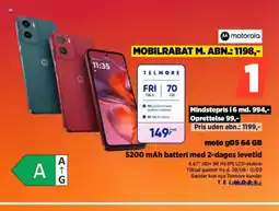Power Motorola moto 905 64 gb 5200 mah batteri med 2-dages levetid tilbud